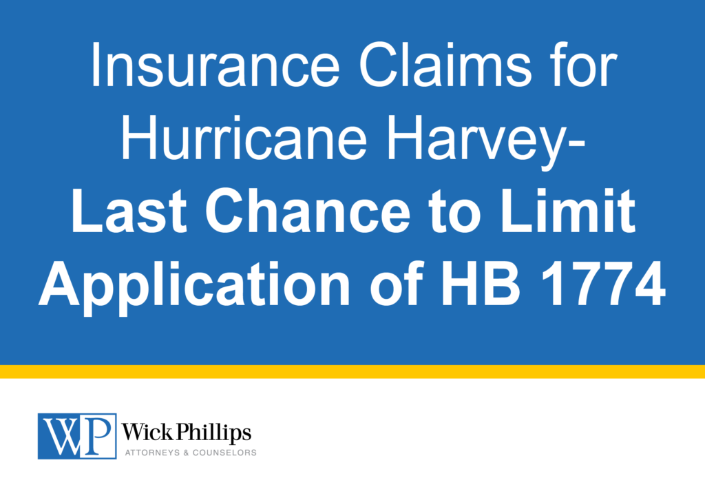 Hurricane Harvey Client Alert