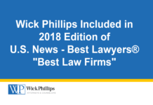 See U.S. News - Best Lawyers "Best Law Firms" 2018 Edition