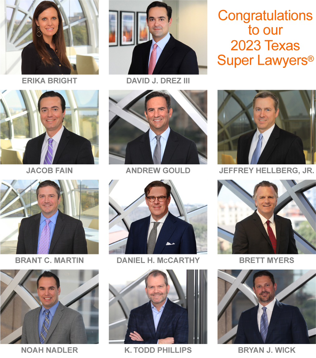 Eleven Wick Phillips Partners Recognized as 2023 Texas Super Lawyers